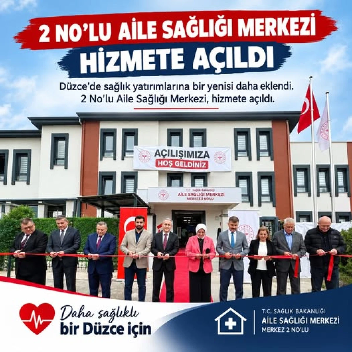 2 NO&rsquo;LU AİLE SAĞLIĞI MERKEZİ HİZMETE A&Ccedil;ILDI