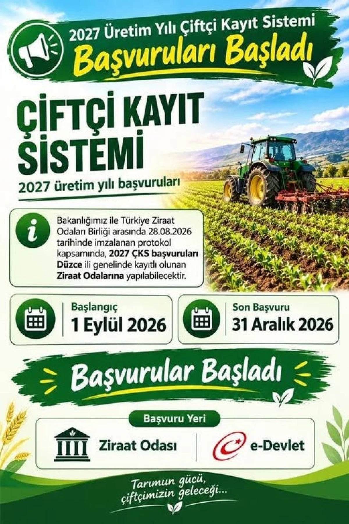 2027 &Uuml;retim Yılı &Ccedil;KS Başvuruları Başladı