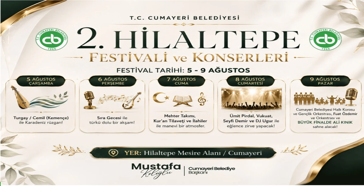 2.HİLALTEPE ŞENLİKLERİ 5-9 AĞUSTOS G&Uuml;NLERİNDE YAPILIYOR