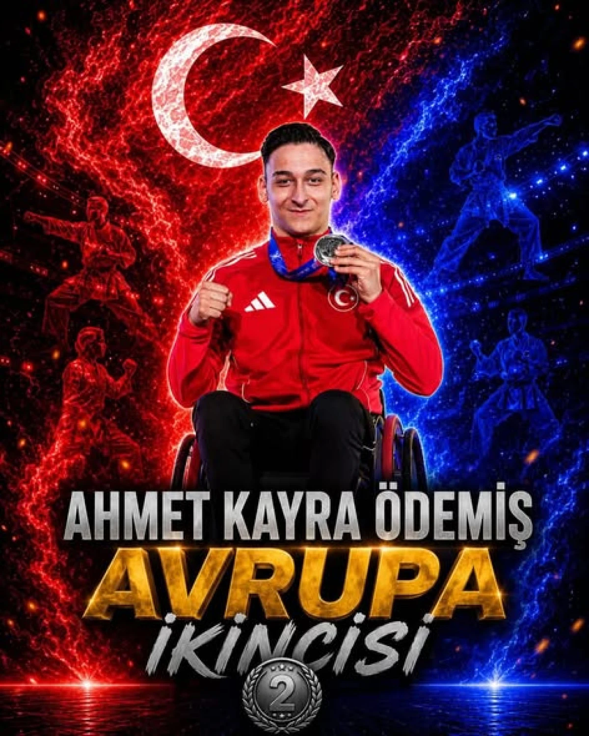 Ahmet Kayra &Ouml;demiş Avrupa İkincisi Oldu