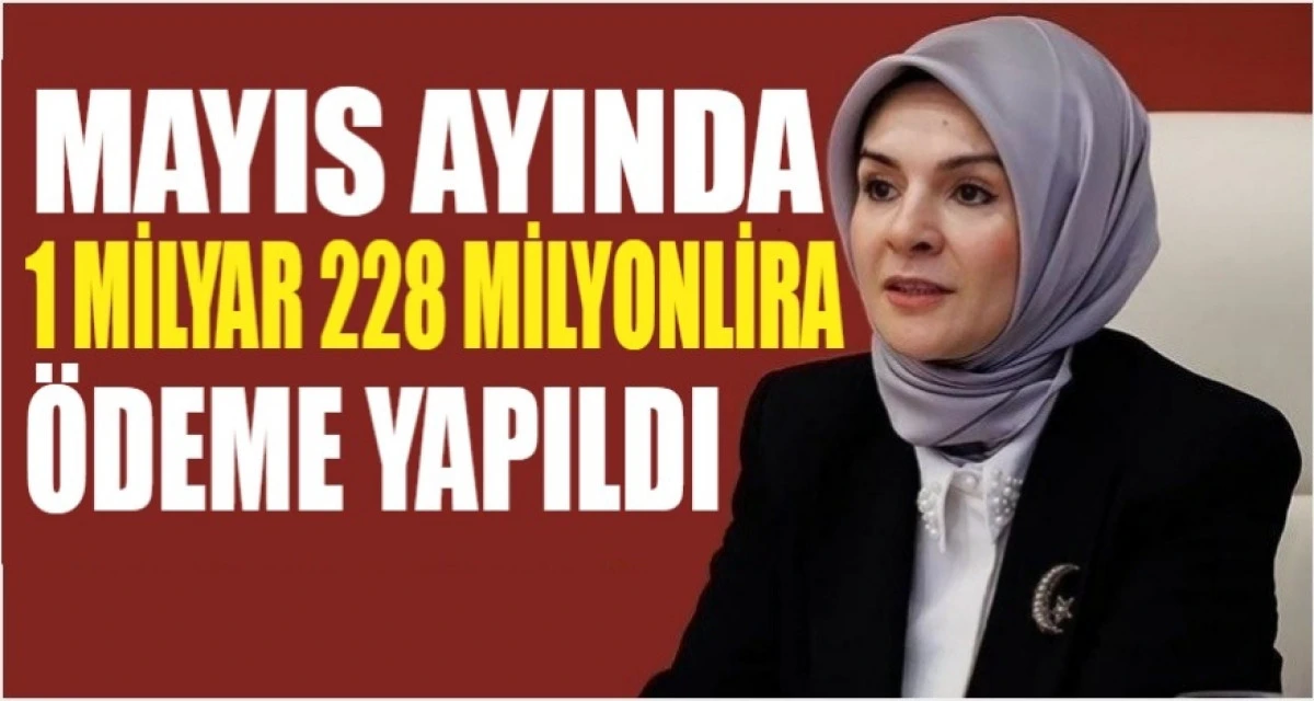 Aile ve Gen&ccedil;lik Fonu kapsamında Mayıs ayında 1 milyar 228 milyon lira &ouml;deme yapıldı