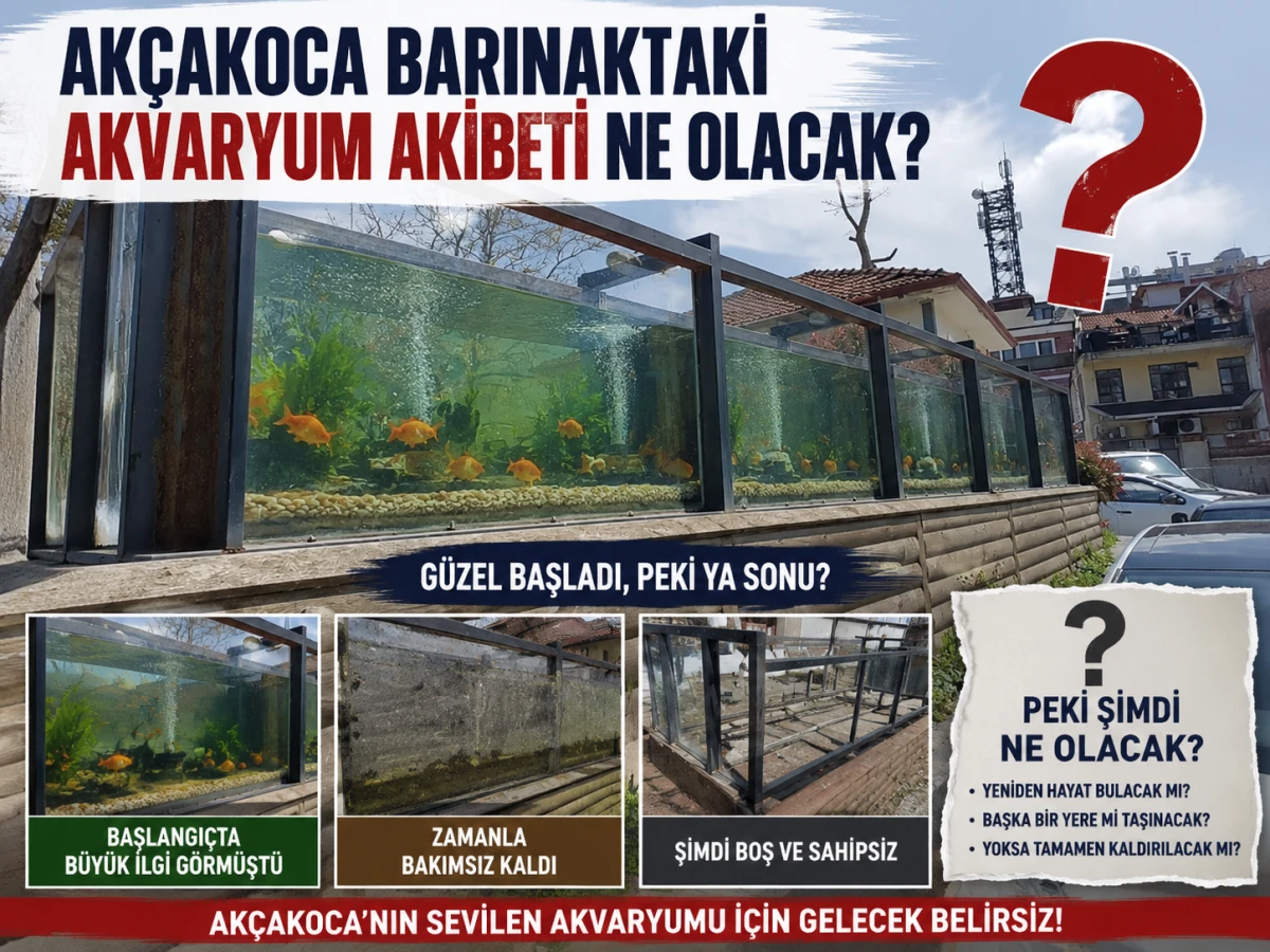 AK&Ccedil;AKOCA BARINAKTAKİ AKVARYUMUN AKIBETİ MERAK KONUSU