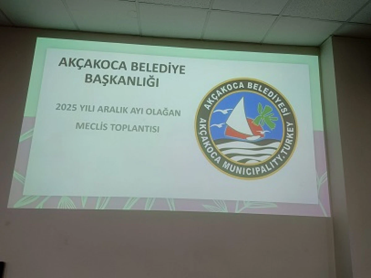AKÇAKOCA BELEDİYESİ ARALIK AYI MECLİS OTURUMU GERÇEKLEŞTİ
