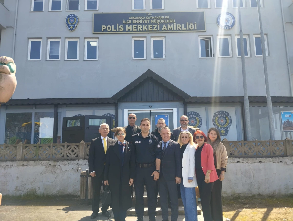 AK&Ccedil;AKOCA CHP HEYETİNDEN EMNİYET&rsquo;E POLİS HAFTASI ZİYARETİ