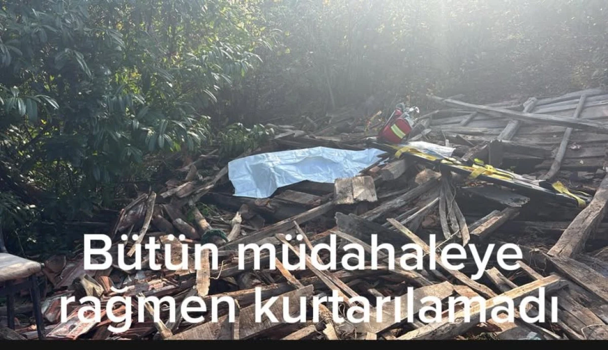 Akçakoca da Fındık  evi inşaatı göçtü, 1 ölü…