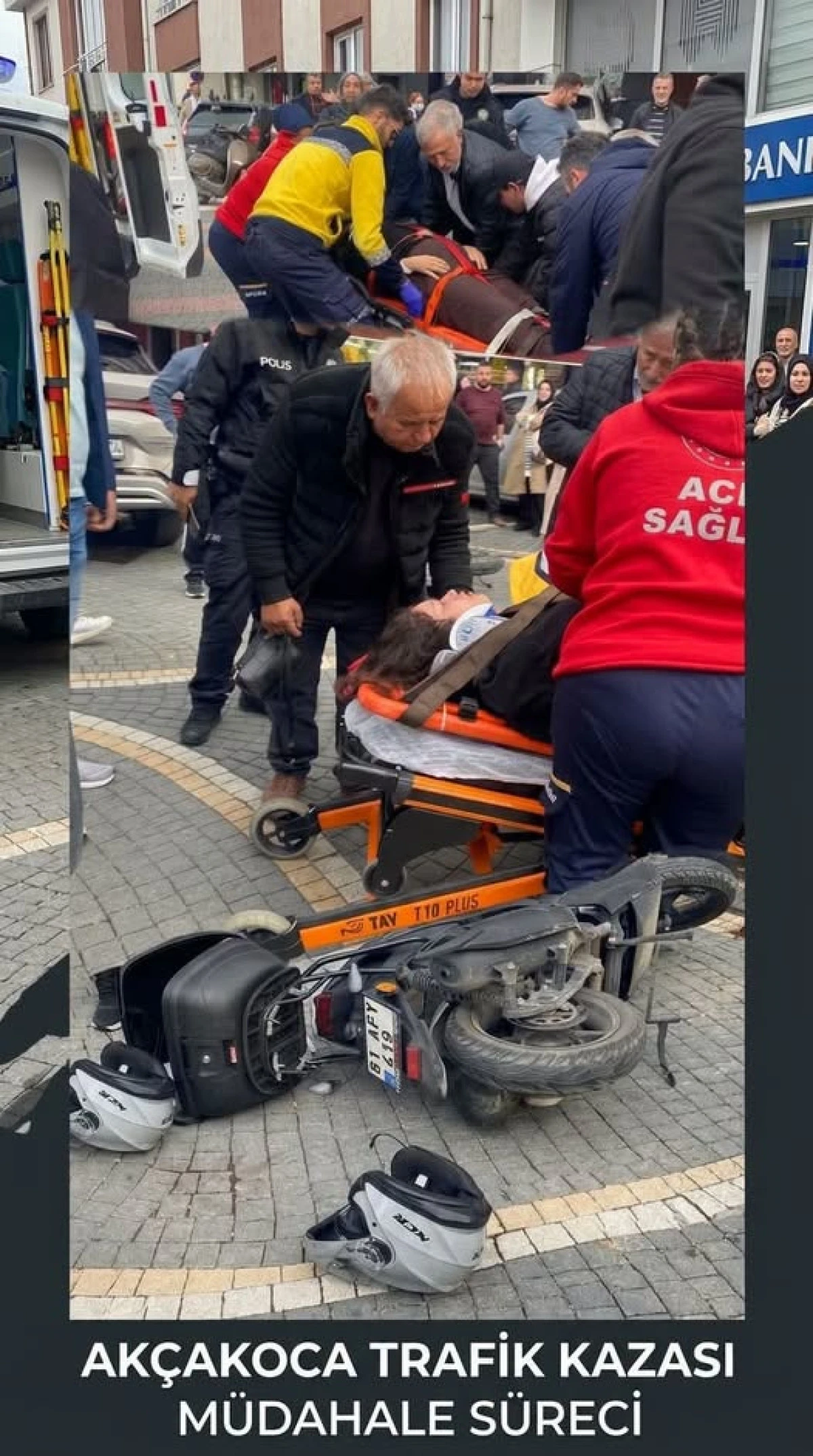 AK&Ccedil;AKOCA DA MOTORSİKLET KAZASI