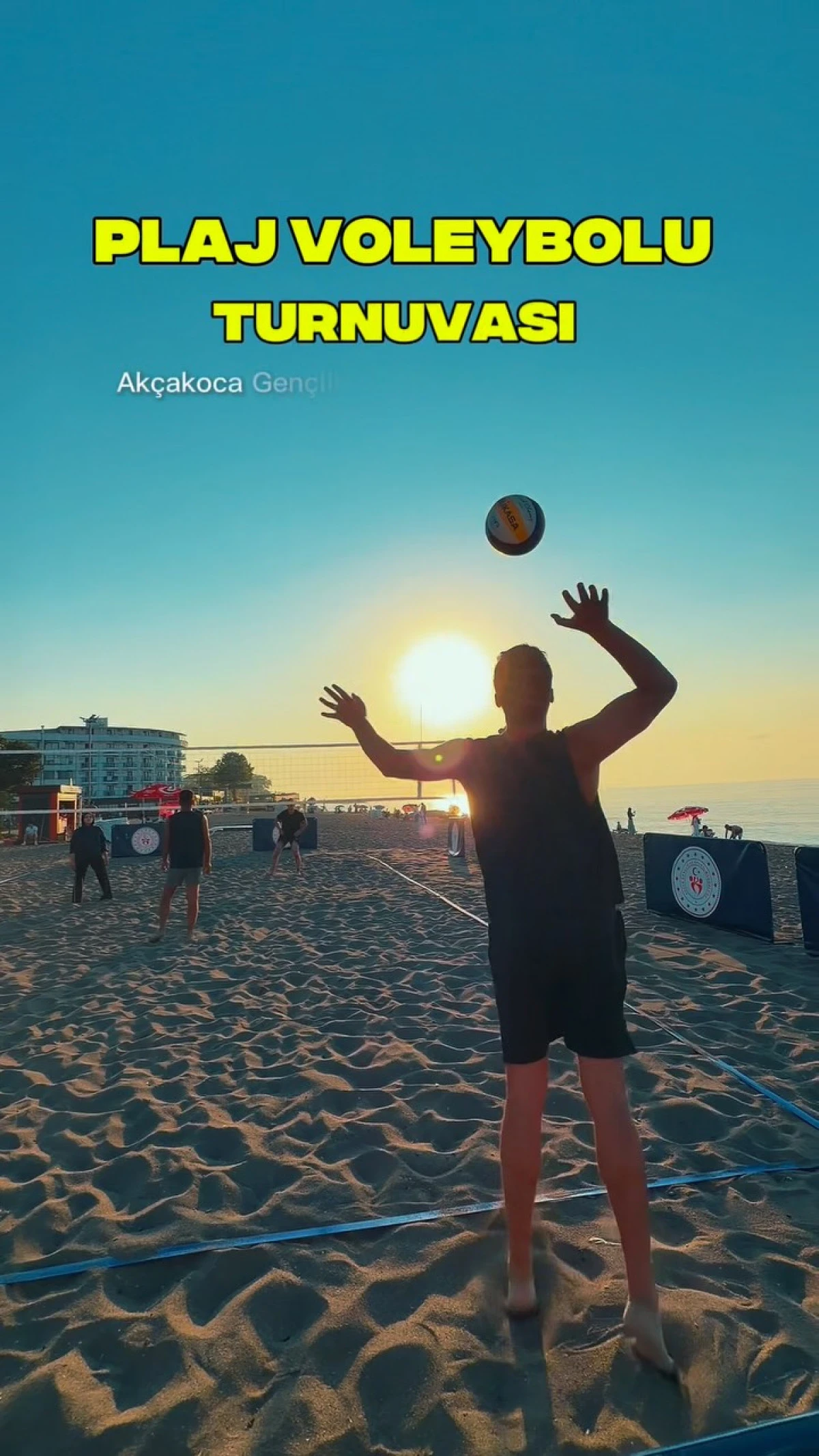 AK&Ccedil;AKOCA DA PLAJ VOLEYBOL HEYECANI DEVAM EDİYOR