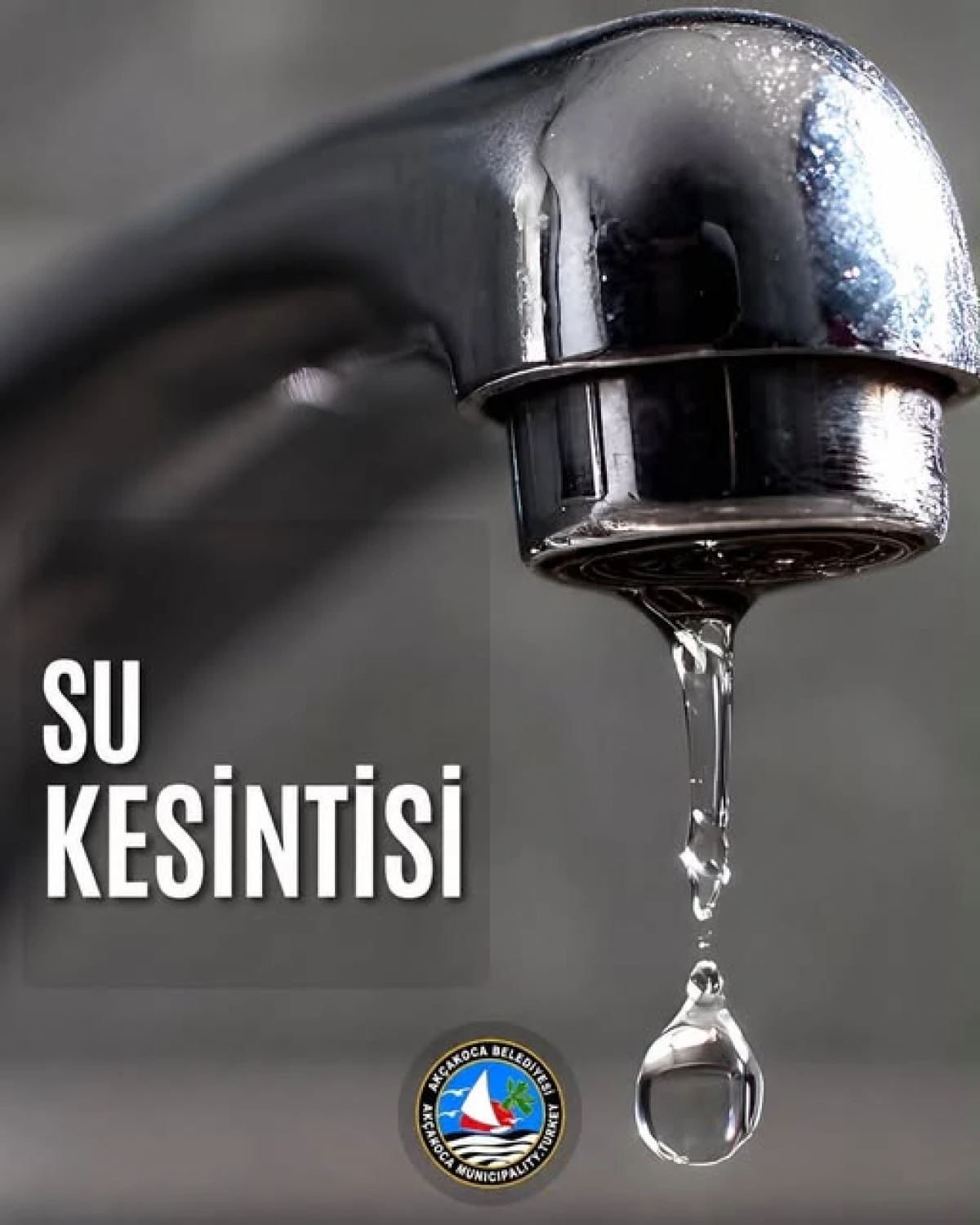 AK&Ccedil;AKOCA DA SU KESİNTİSİ