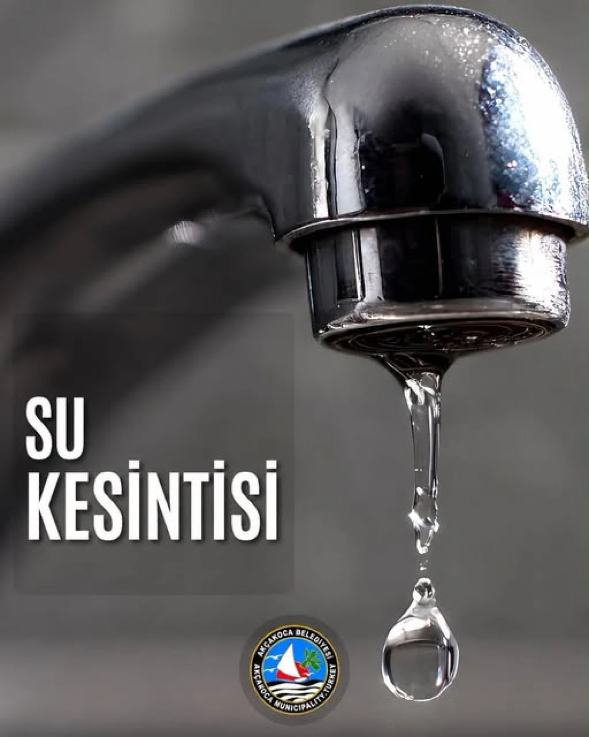 AK&Ccedil;AKOCA DA SU KESİNTİSİ