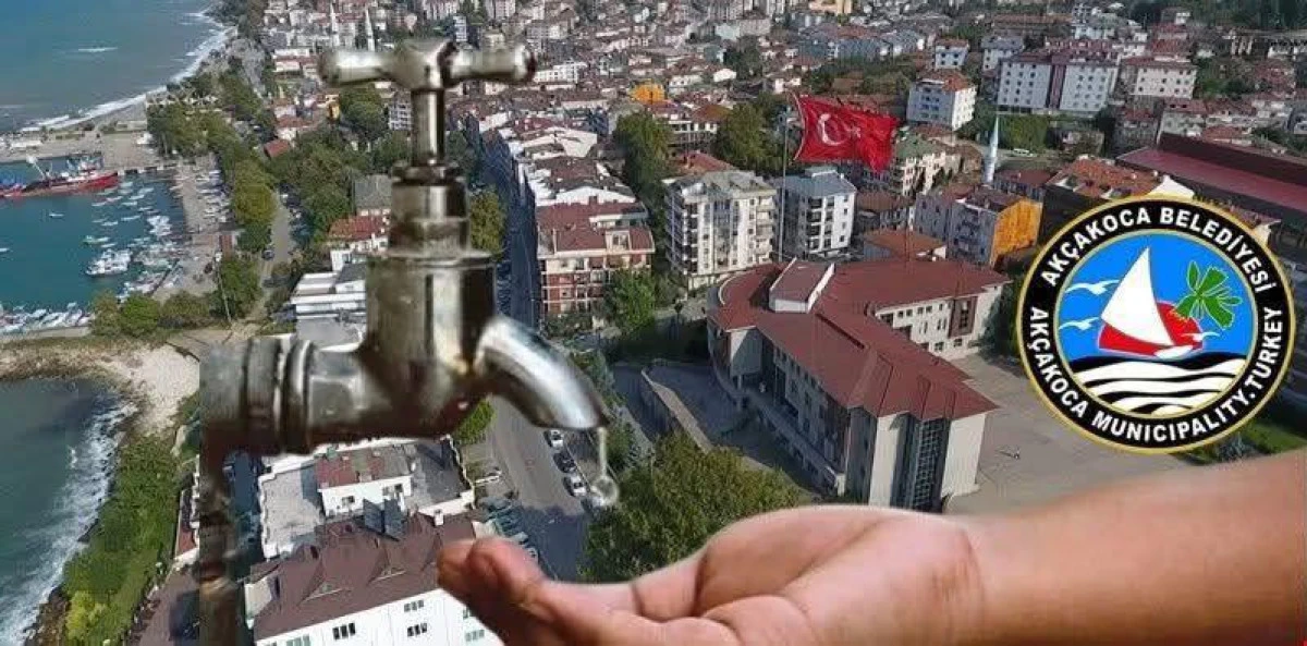 AKÇAKOCA DA SU KESİNTİSİ