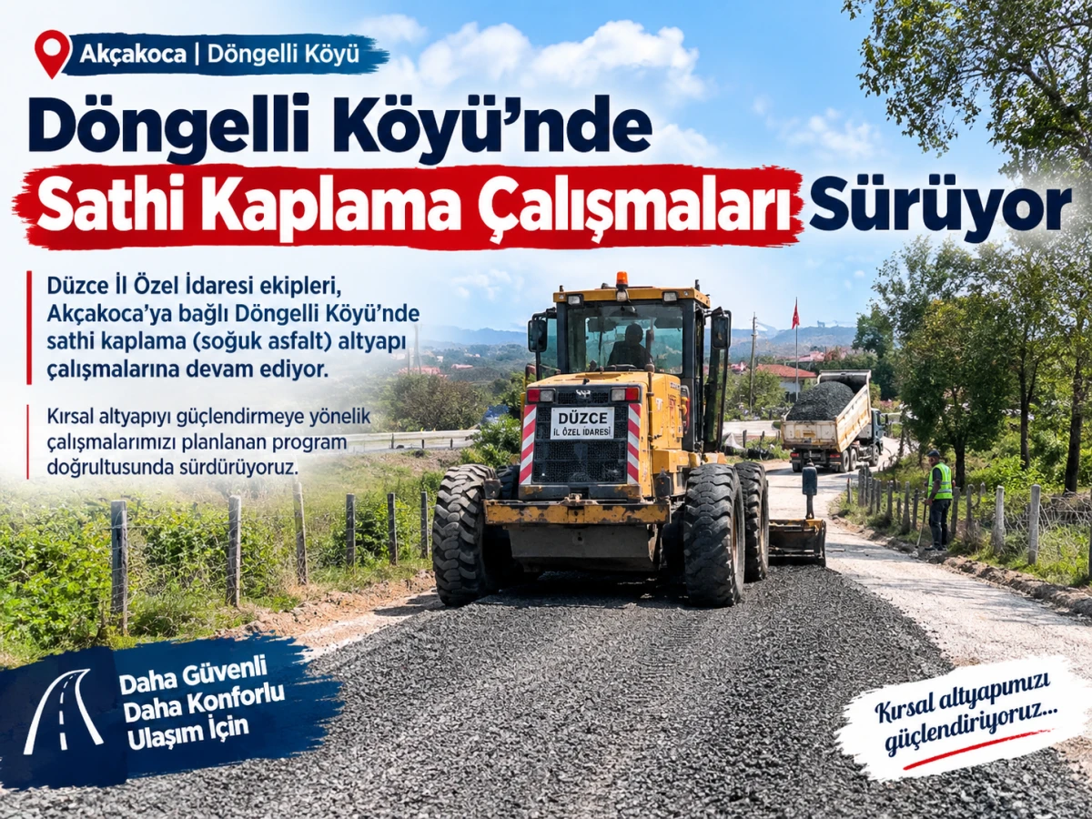 Ak&ccedil;akoca D&ouml;ngelli K&ouml;y&uuml;&rsquo;nde Sathi Kaplama &Ccedil;alışmaları S&uuml;r&uuml;yor