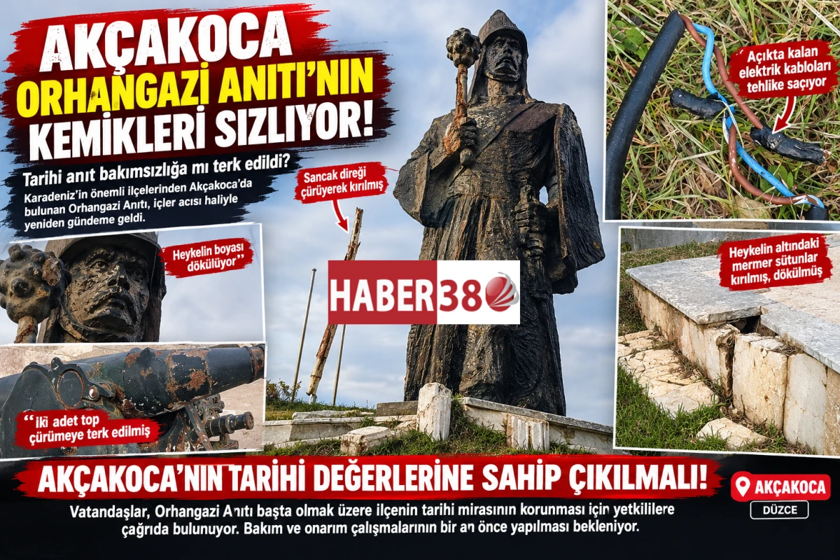 AK&Ccedil;AKOCA ORHANGAZİ ANITI&rsquo;NIN KEMİKLERİ SIZLIYOR!