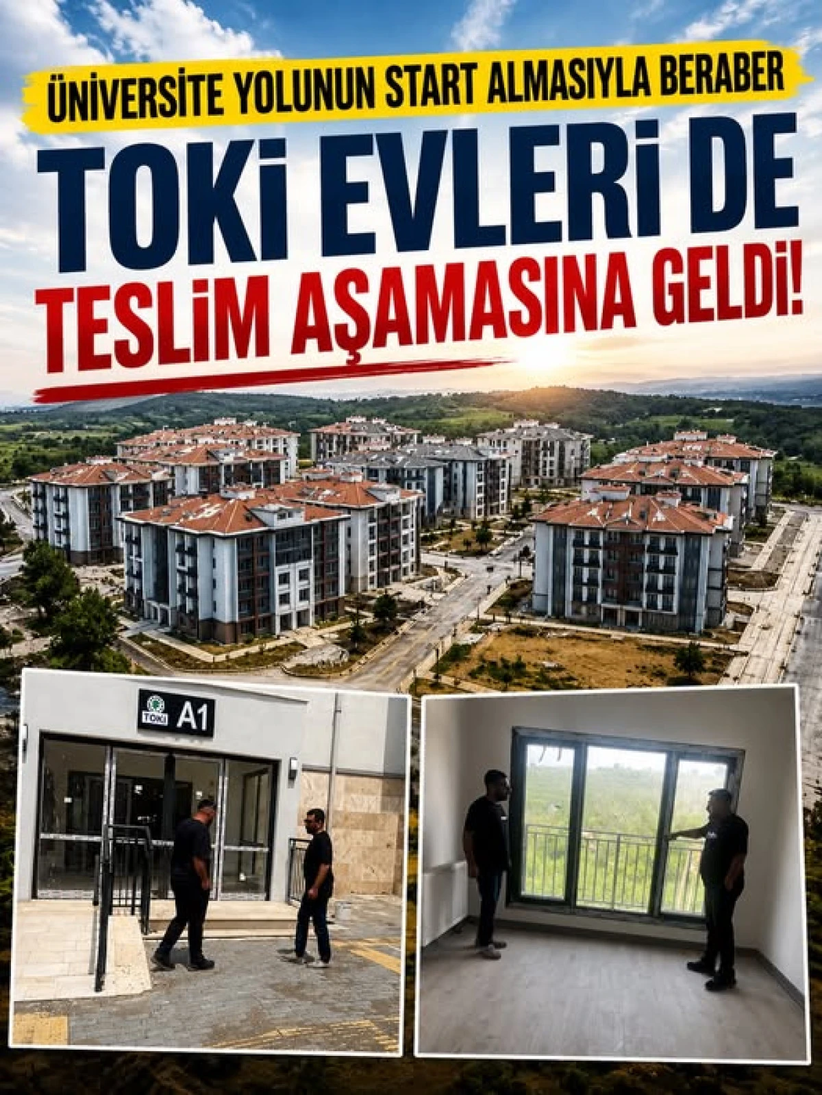 Ak&ccedil;akoca TOKİ Konutlarında Sona Doğru