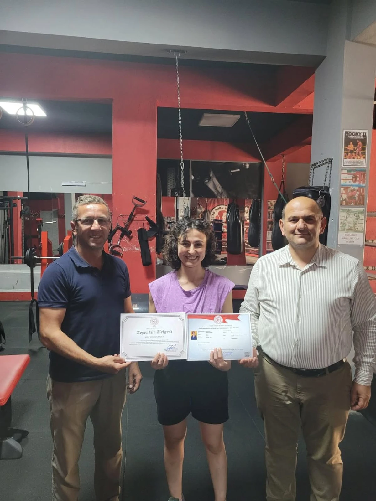Ak&ccedil;akoca Wolf Gym&rsquo;e Teşekk&uuml;r Belgesi ve &Ccedil;alışma İzin Belgesi Takdim Edildi