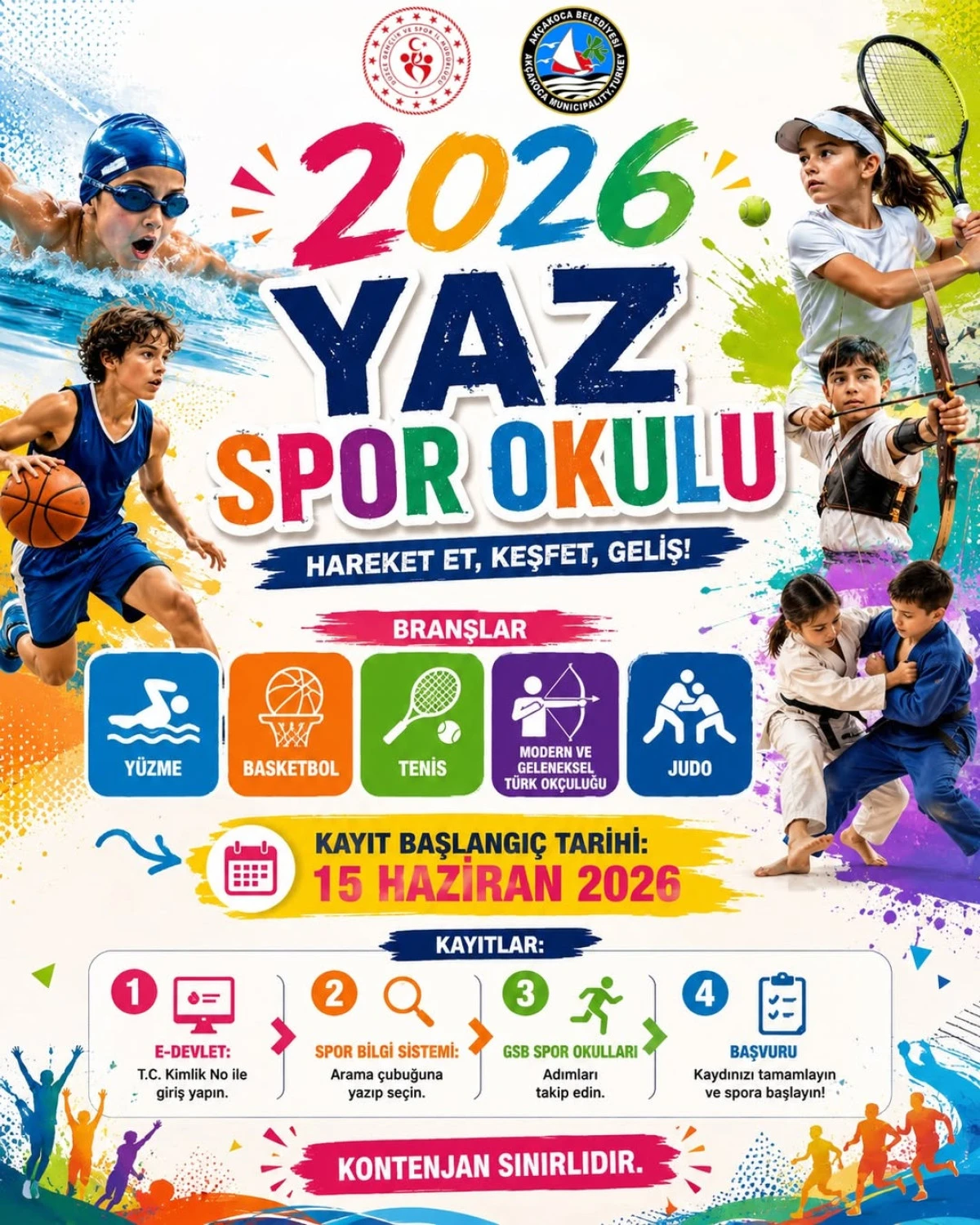 Ak&ccedil;akoca&rsquo;da 2026 Yaz Spor Okulu Başlıyor!