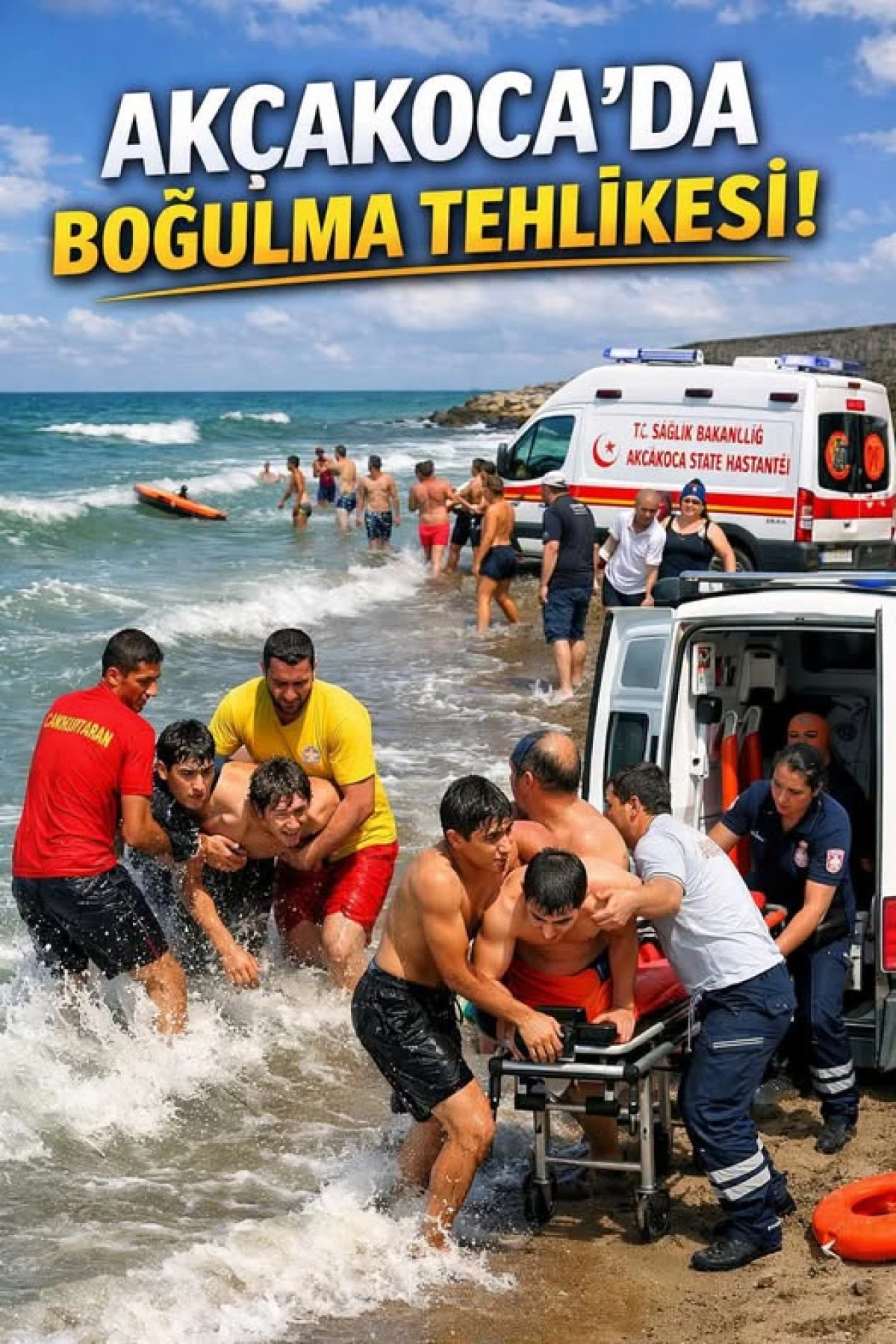 AK&Ccedil;AKOCA'DA BOĞULMA TEHLİKESİ..