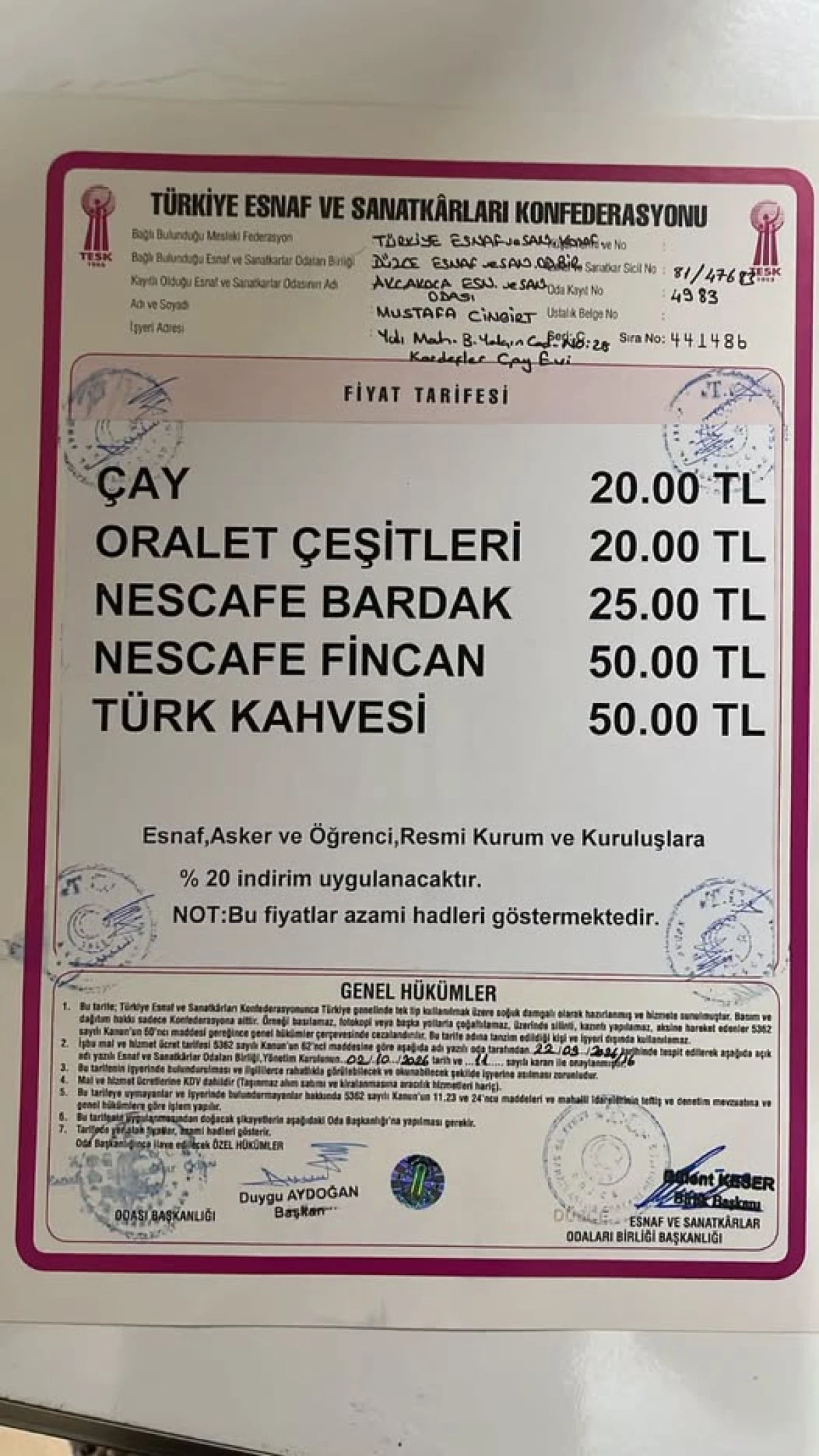 AK&Ccedil;AKOCA&rsquo;DA &Ccedil;AY FİYATI 20 LİRAYA Y&Uuml;KSELDİ