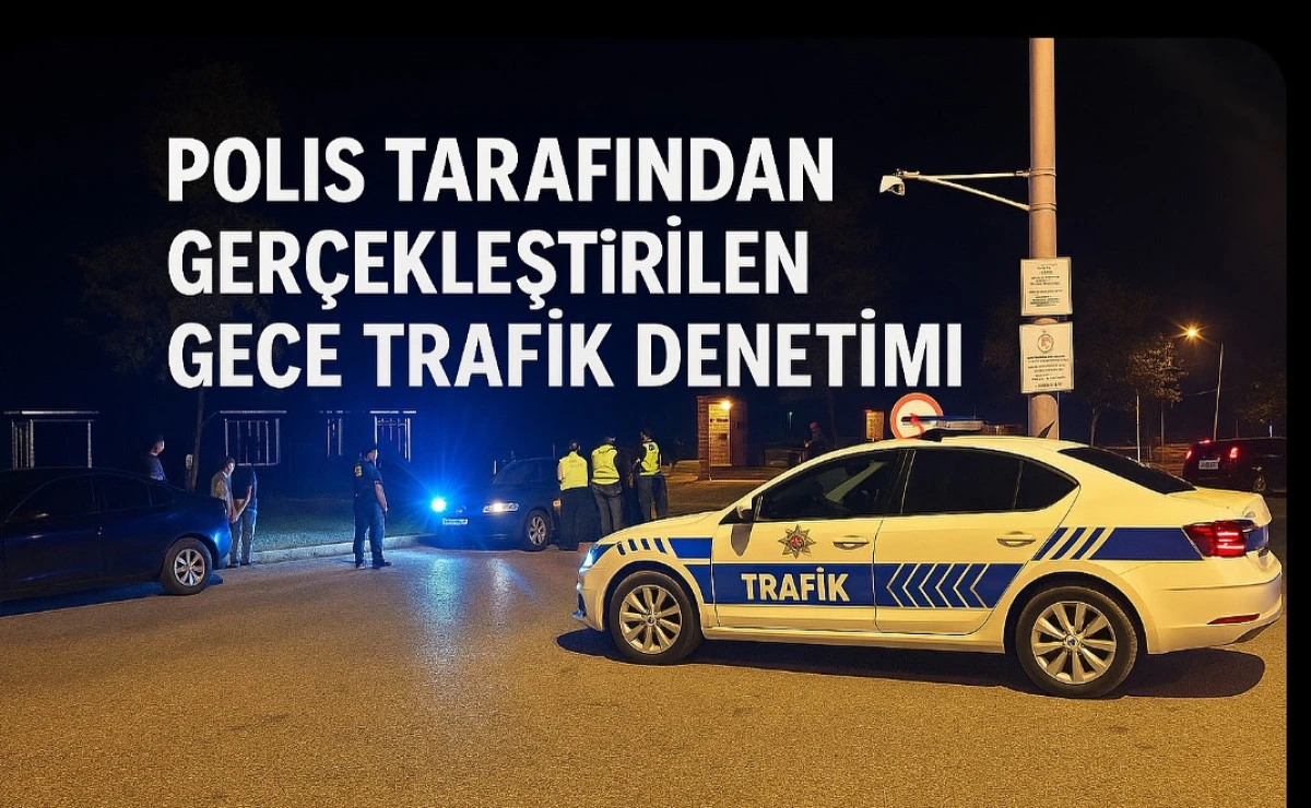 Akçakoca’da Gece Trafik Denetimi