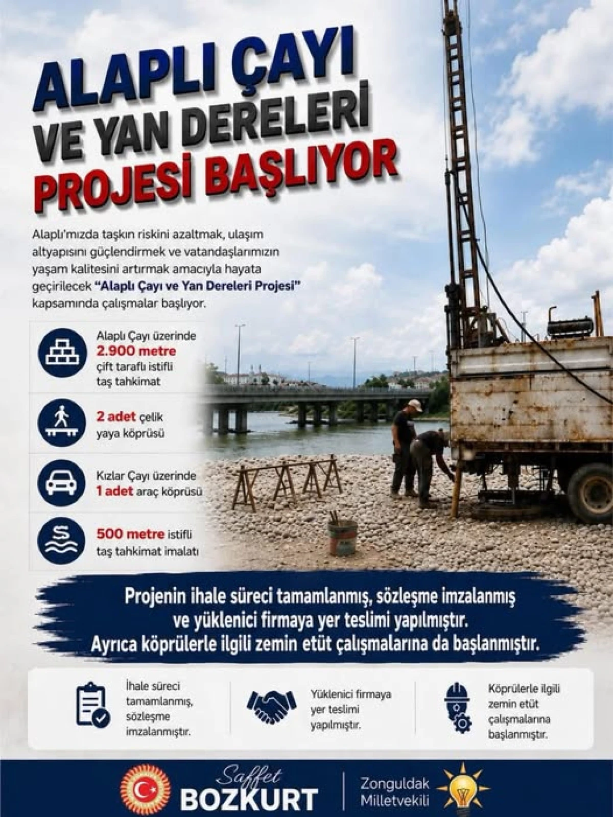 ALAPLI &Ccedil;AYI VE YAN DERELERİ PROJESİ BAŞLIYOR