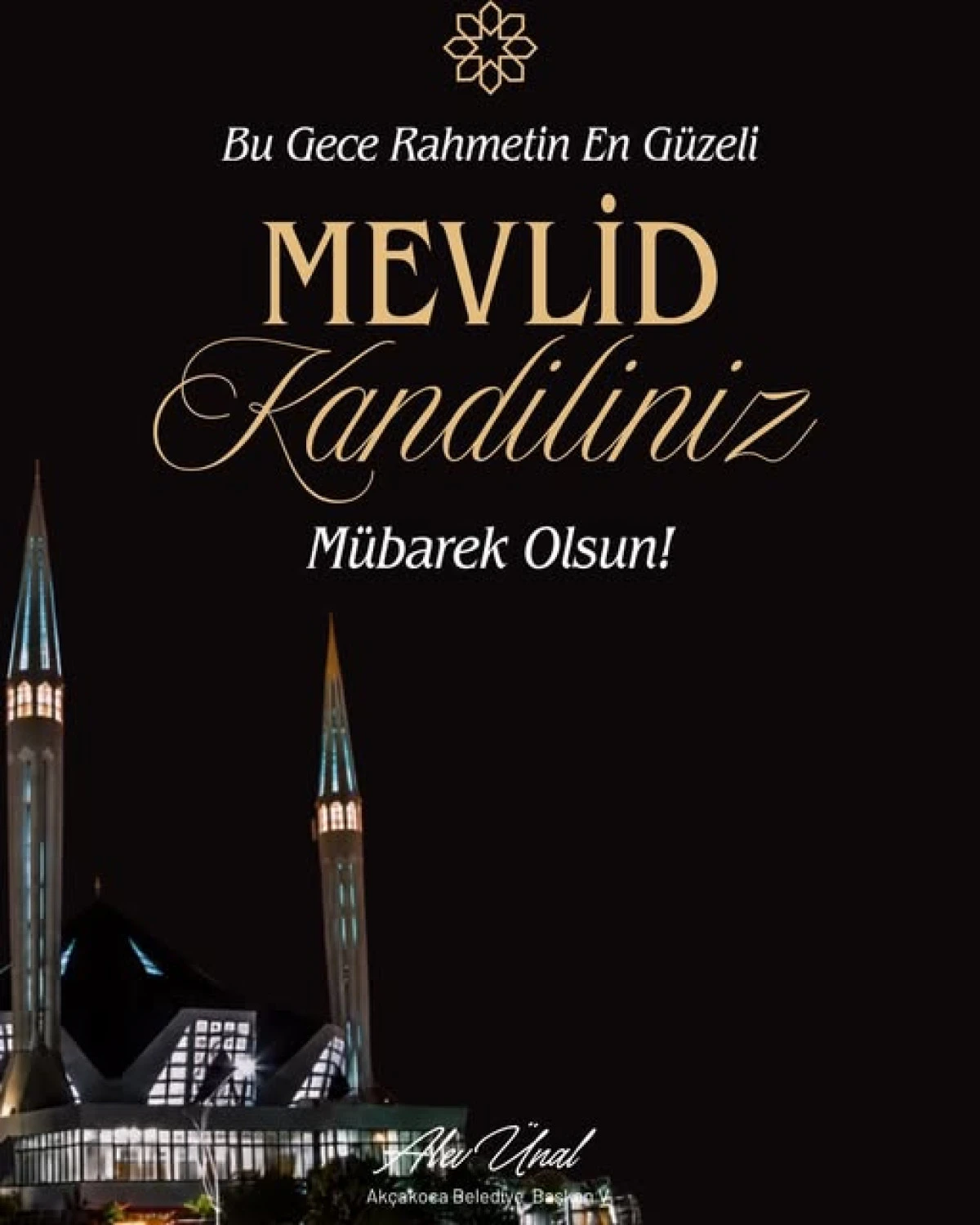 Alev &Uuml;nal,Ak&ccedil;akoca lıların mevlid kandilini kutladı