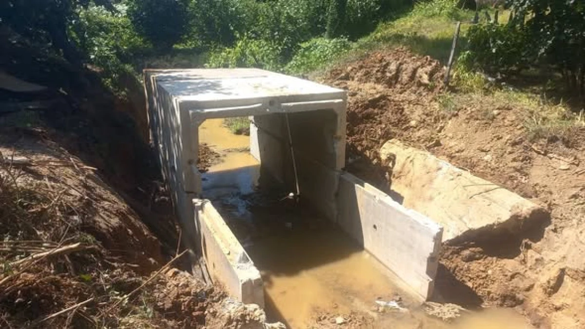 Altun&ccedil;ay K&ouml;y&uuml;'nde Kutu Menfez &Ccedil;alışması Tamamlandı