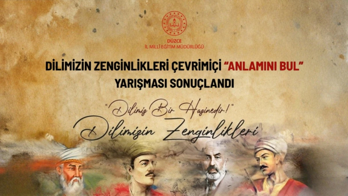 ANLAMINI BUL &ndash; &Ccedil;EVRİMİ&Ccedil;İ BİLGİ YARIŞMASI" SONU&Ccedil;LARI A&Ccedil;IKLANDI