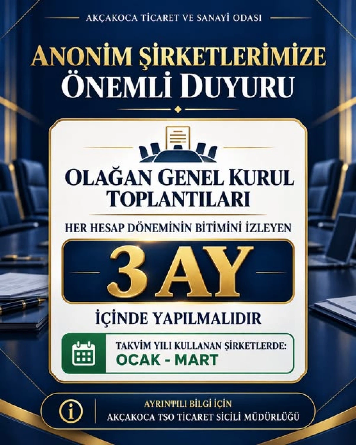ATSO DAN &Uuml;YELERE  DUYURU