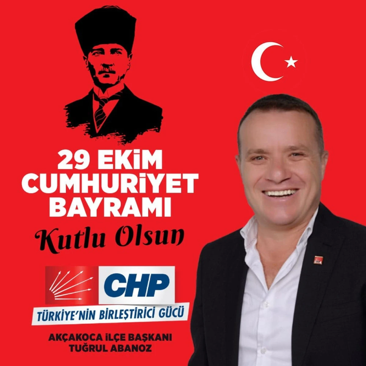 BAŞKAN ABANOZ,CUMHURİYETİMİZİN 102. YILI KUTLU OLSUN