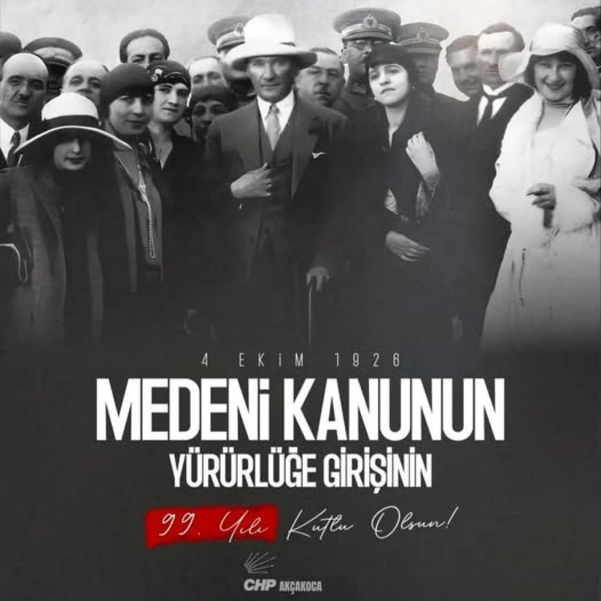BAŞKAN ABANOZ,TÜRK MEDENİ KANUNU MESAJI