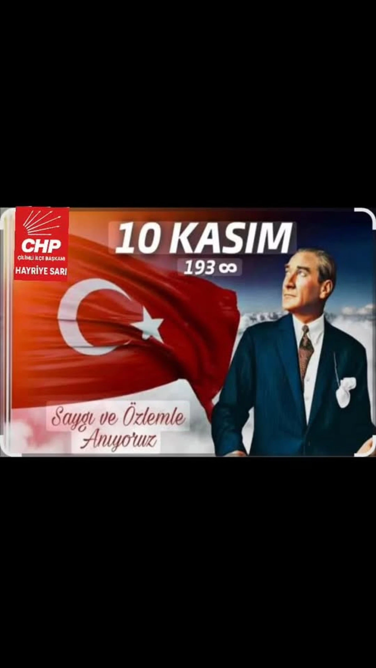 BAŞKAN HAYRİYE SARI DAN ,10 KASIM MESAJI