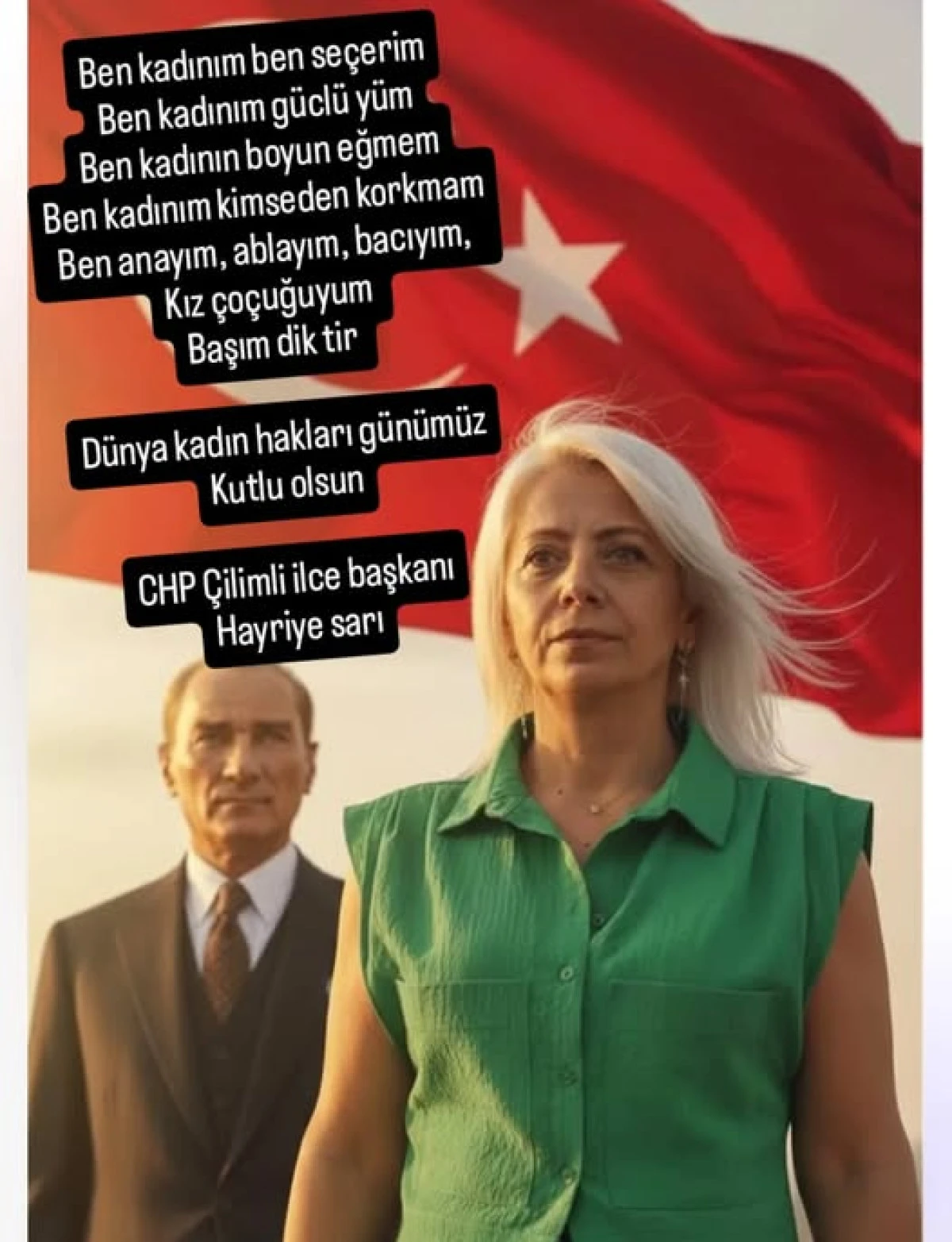 Başkan Hayriye Sarı dan,5 Aralık Dünya Kadın Hakları Günü Mesajı