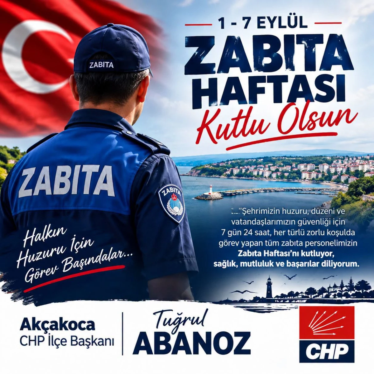 BAŞKAN TUĞRUL ABANOZ.ZABITA TEŞKİLATIMIZIN 200. YILI KUTLU OLSUN