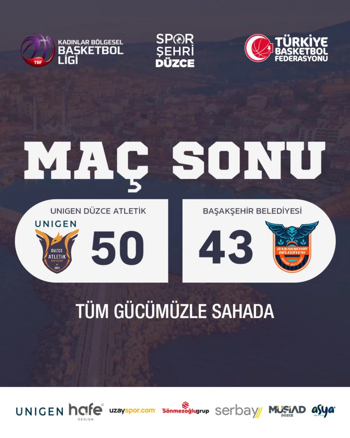 BASKETÇİ KIZLARIMIZDAN HARİKA GALİBİYET