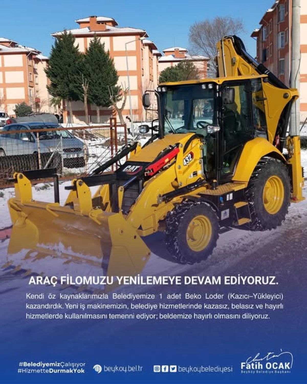 BEYK&Ouml;Y BELEDİYESİ ARA&Ccedil; FİLOSUNU GENİŞLETİYOR