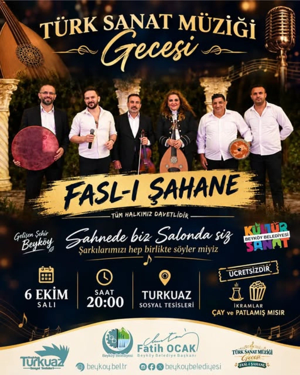 BEYK&Ouml;Y'DE T&Uuml;RK SANAT M&Uuml;ZİĞİ R&Uuml;ZGARI: