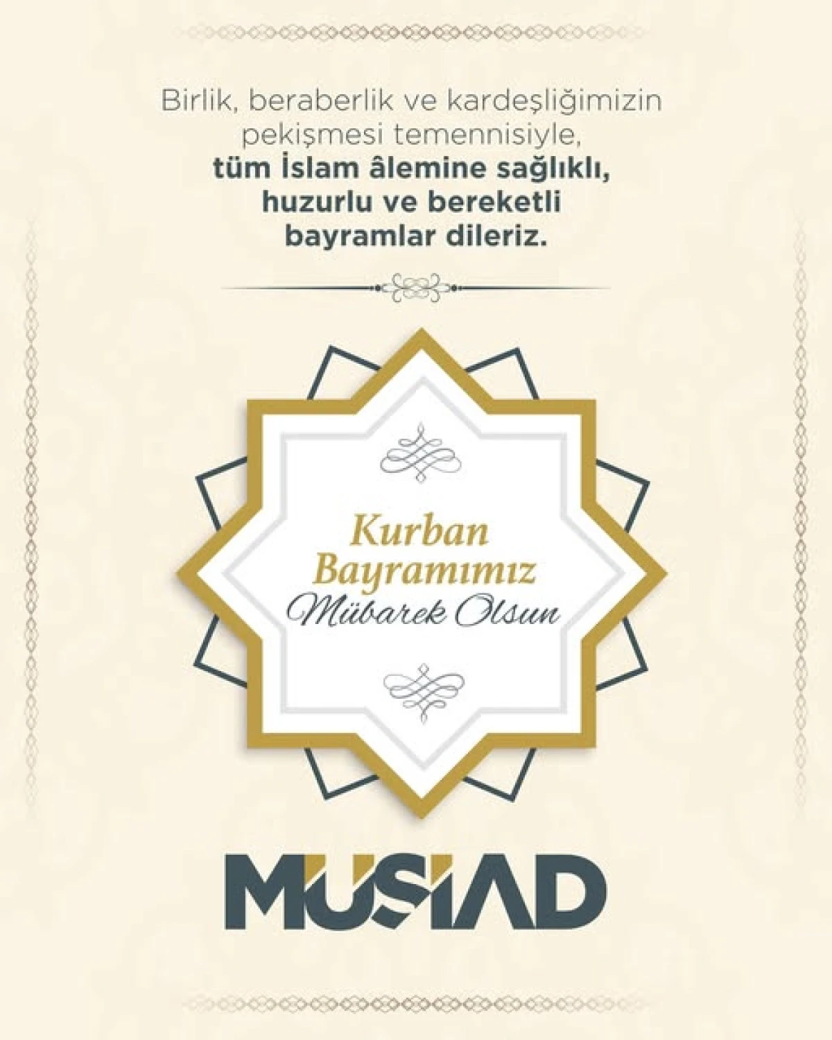 BURHAN &Ouml;ZDEMİR DEN KURBAN BAYRAMI MESAJI
