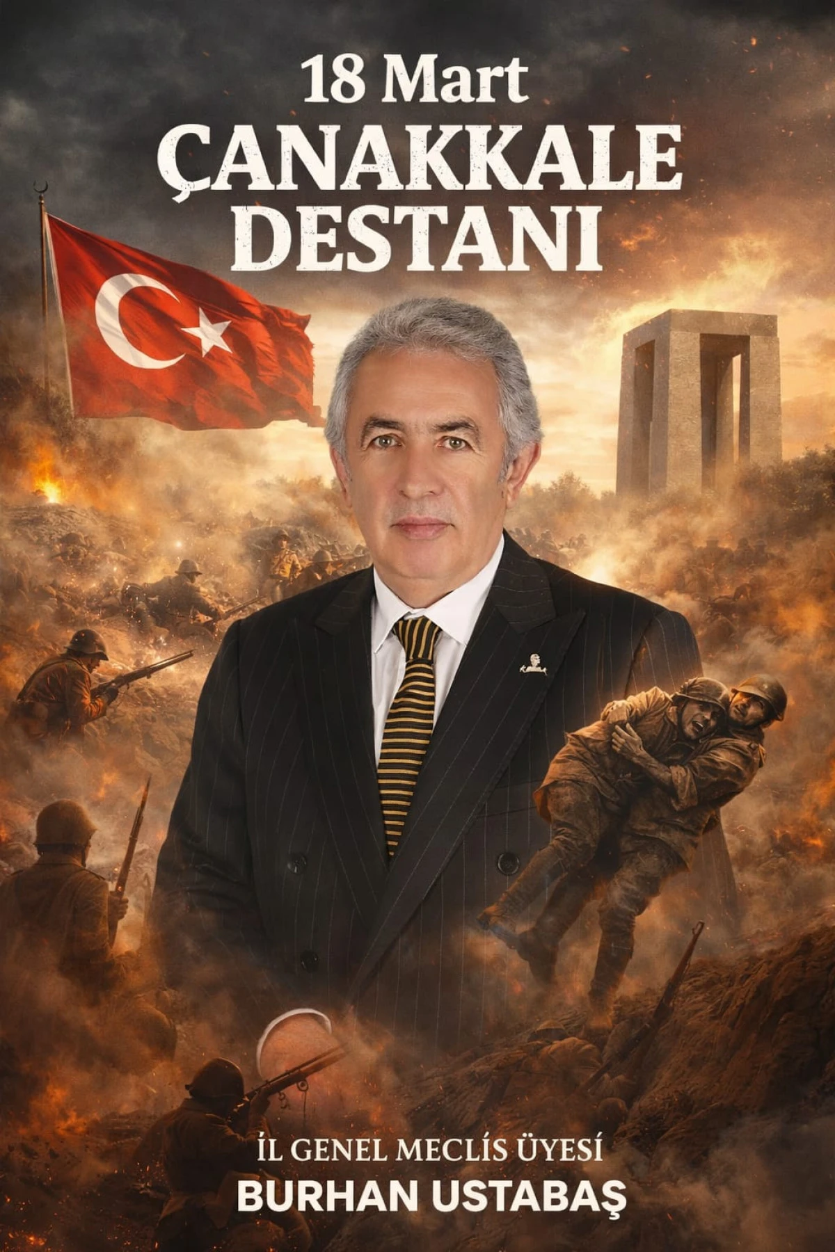 BURHAN USTABAŞ,TAN, "18 MART  ZAFER" MESAJI