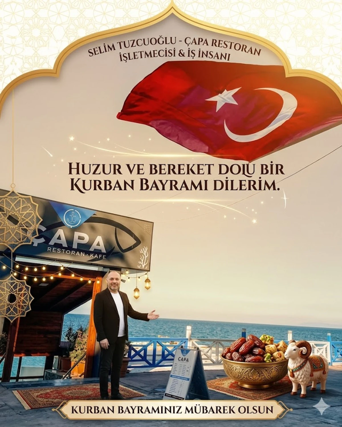 &Ccedil;APA RESTEURANT TAN,KURBAN BAYRAMI MESAJI