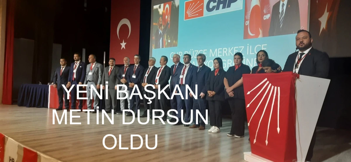 CHP DE YENİ BAŞKAN METİN DURSUN OLDU
