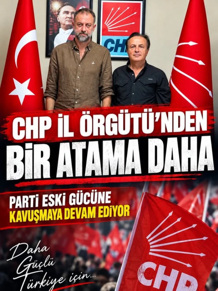 CHP G&ouml;lyaka İl&ccedil;e Başkanlığına Mecit Arabacı G&ouml;revlendirildi