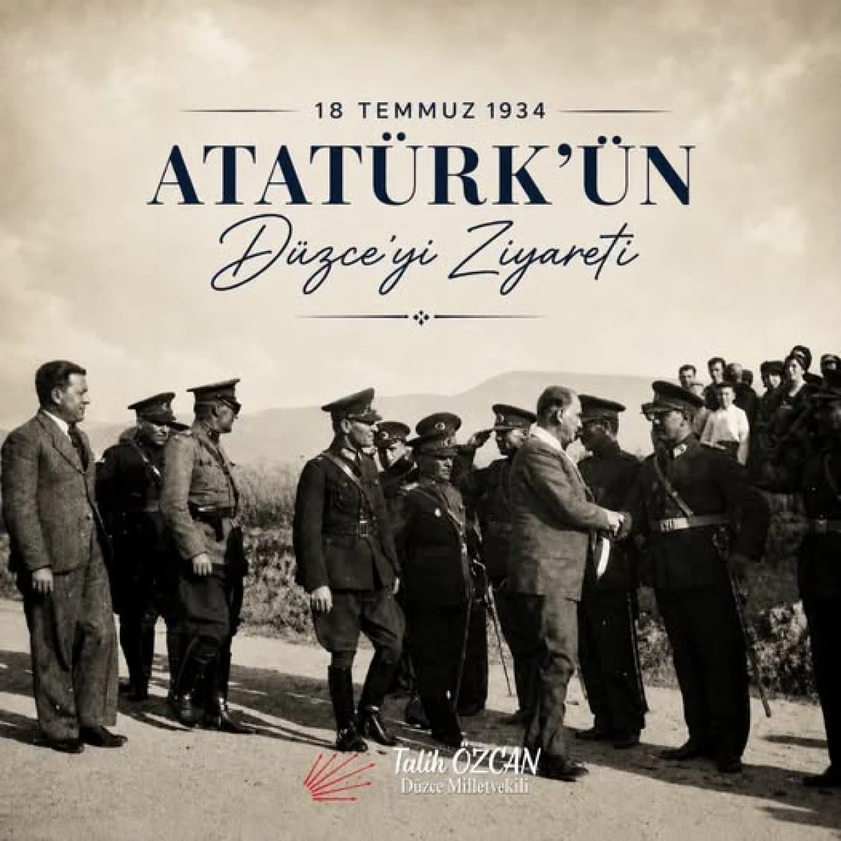 CHP VEKİL &Ouml;ZCAN ATAT&Uuml;RK &Uuml;N D&Uuml;ZCE YE GELİŞİNİ KUTLADI