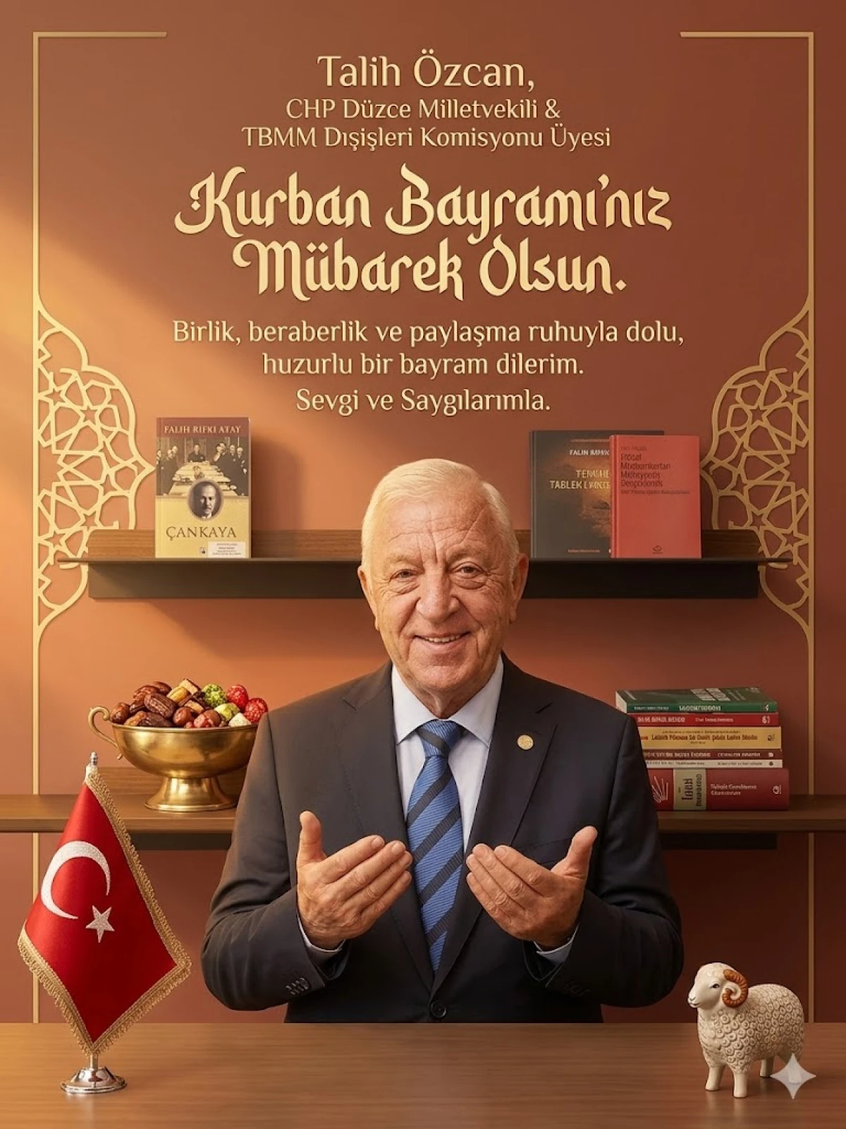 CHP VEKİL TALİH &Ouml;ZCAN&rsquo;DAN KURBAN BAYRAMI MESAJI