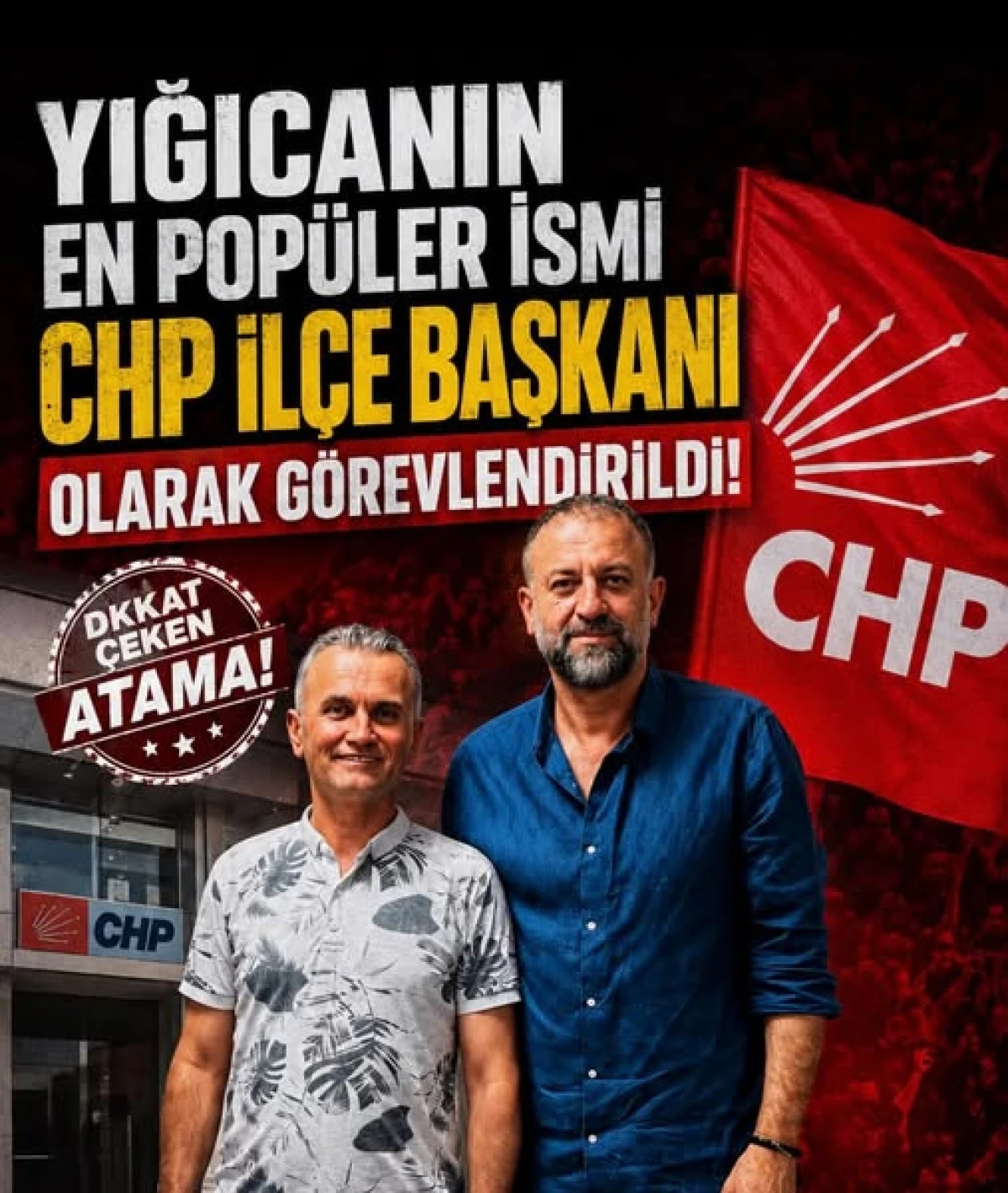 CHP Yığılca İl&ccedil;e Başkanlığı&rsquo;na Tarık Ak&ccedil;a G&ouml;revlendirildi