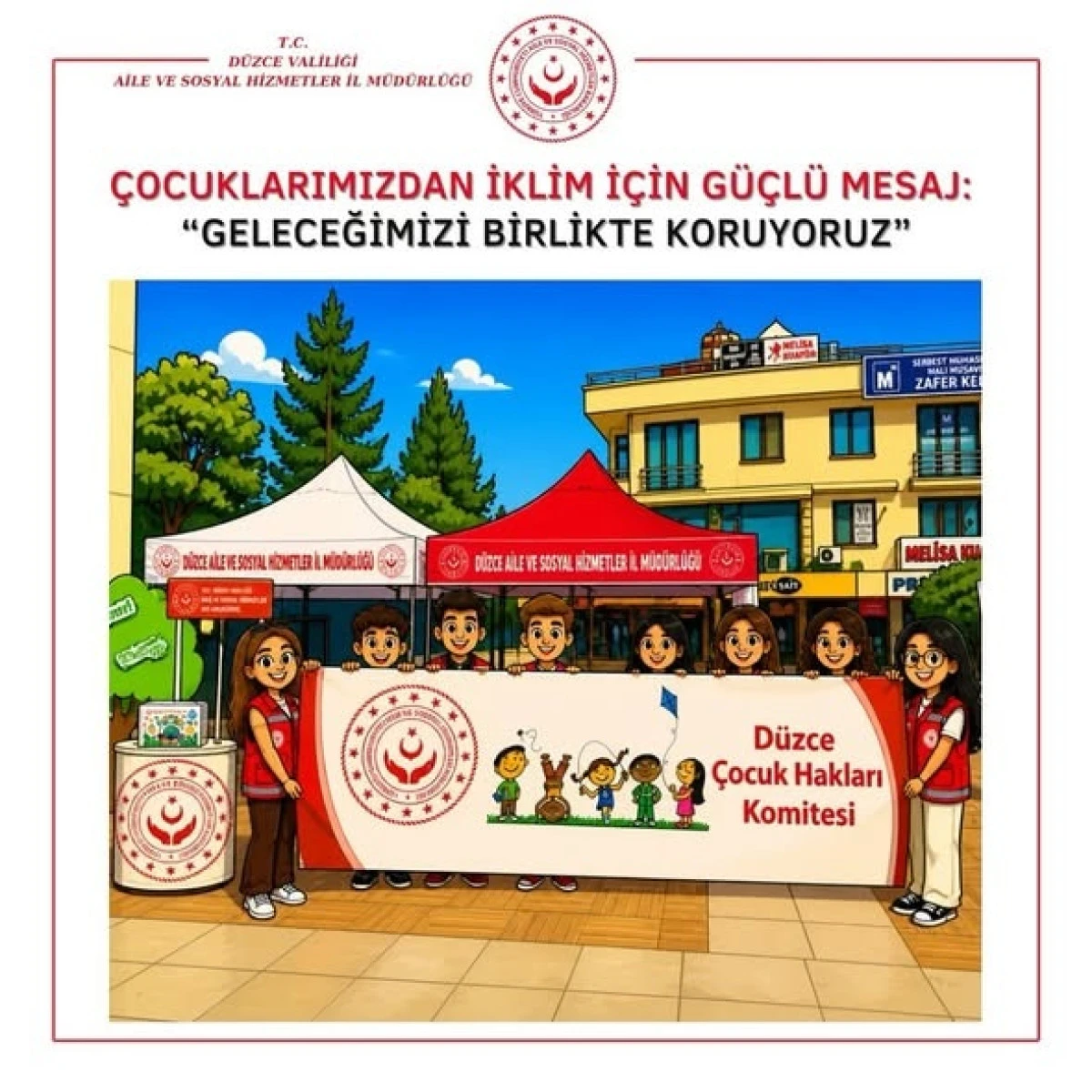 &Ccedil;ocuklarımızdan İklim İ&ccedil;in G&uuml;&ccedil;l&uuml; Mesaj: