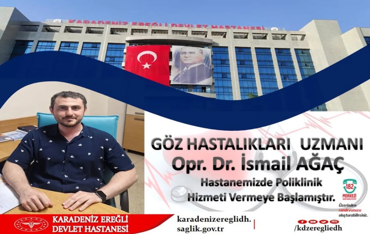 Devlet Hastanesi'ne Yeni G&ouml;z Hastalıkları Uzmanı Atandı