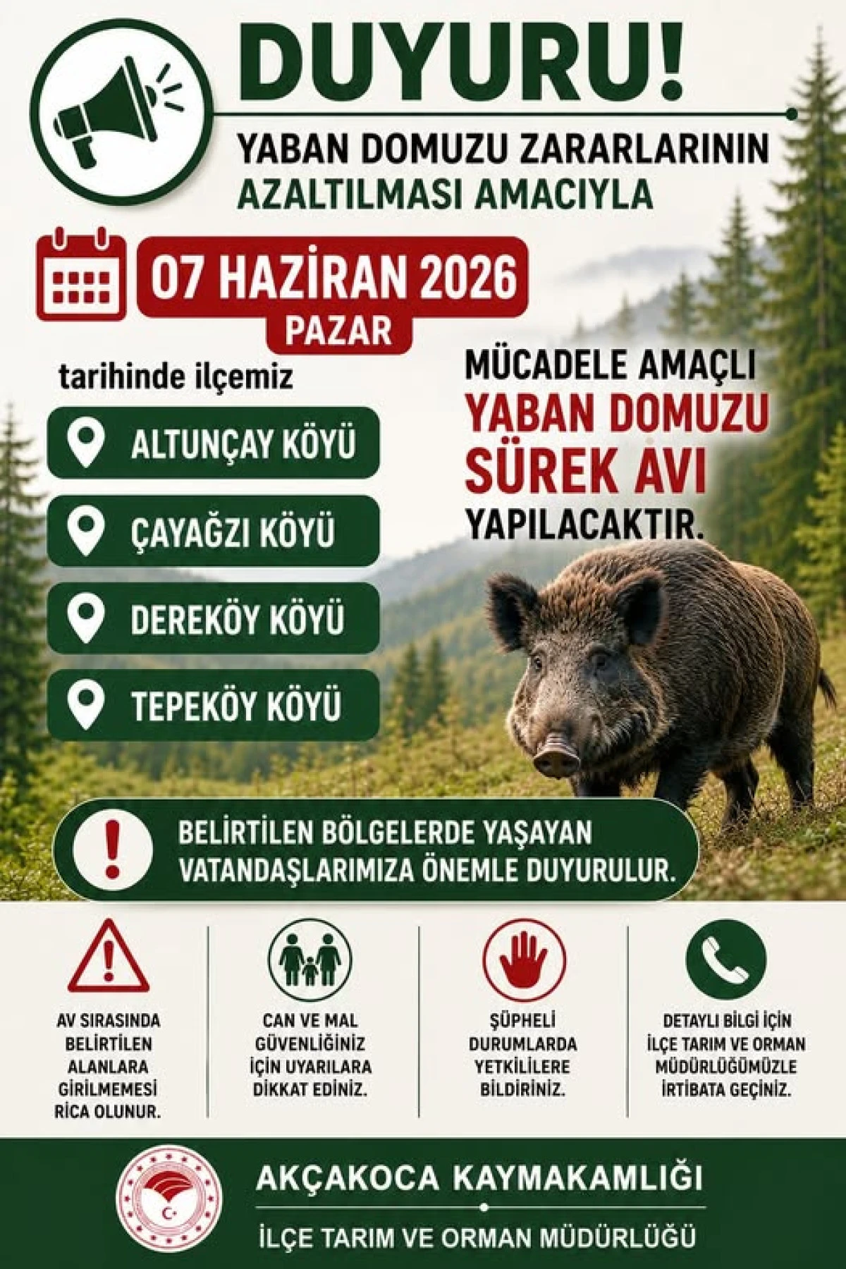DOMUZ S&Uuml;REK AVI D&Uuml;ZENLENECEK