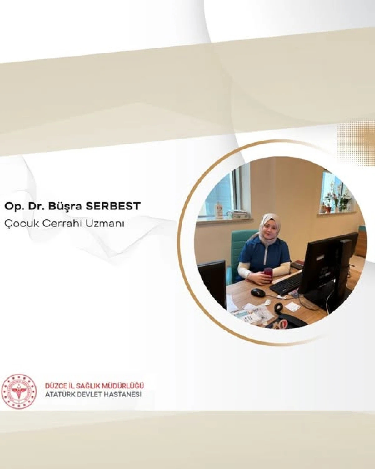 D&Uuml;ZCE ATAT&Uuml;RK DEVLET HASTANESİ&rsquo;NE &Ccedil;OCUK CERRAHİ UZMANI ATANDI