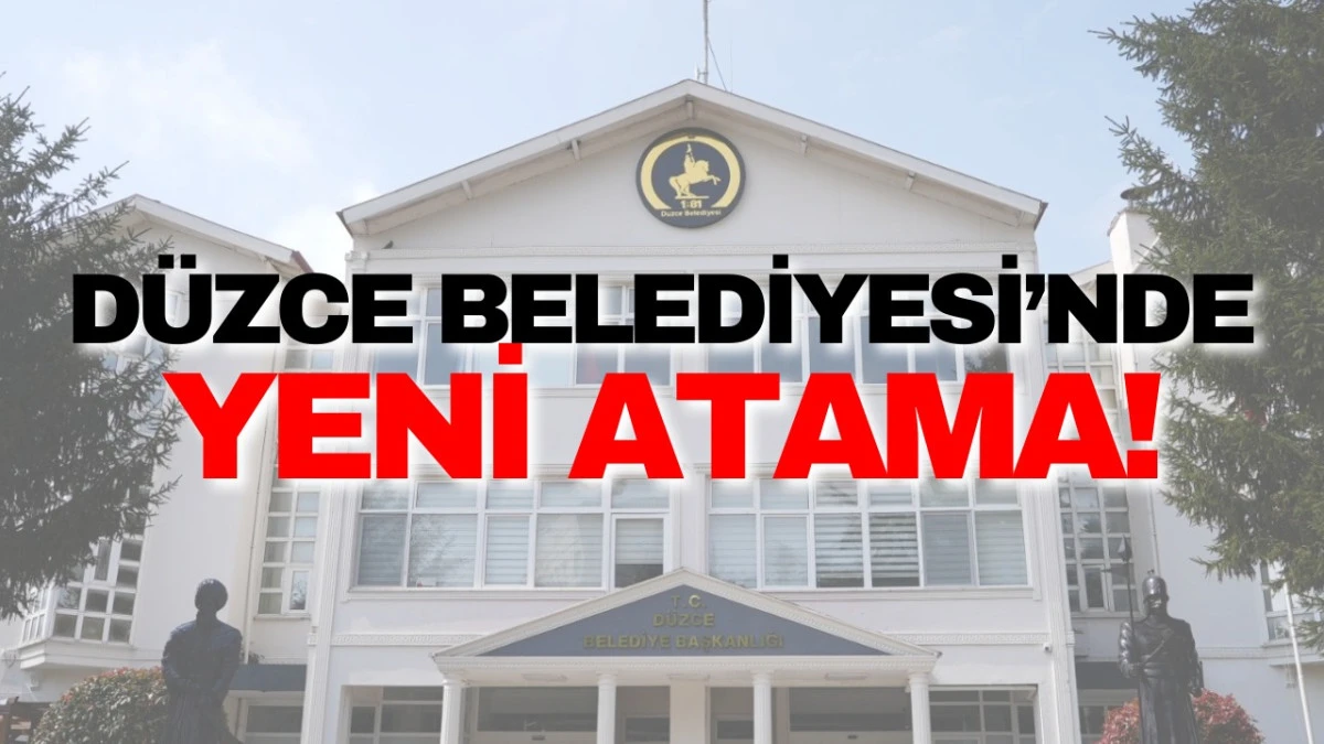 D&uuml;zce Belediyesi&rsquo;nde g&ouml;rev değişikliği yaşandı. 