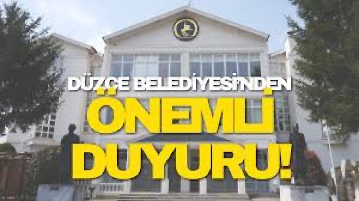 D&uuml;zce Belediyesi'ne ait 10 adet taşınmaz kiraya verilecektir