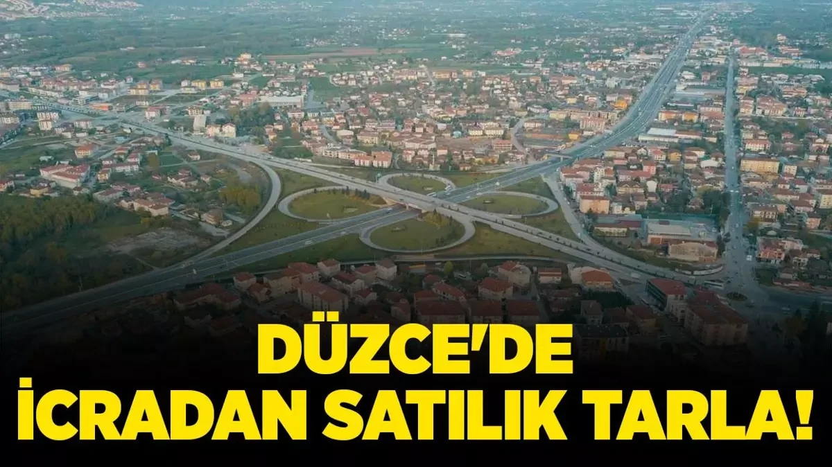 D&uuml;zce Merkez'de 10442m&sup2; tarla icradan satılacak